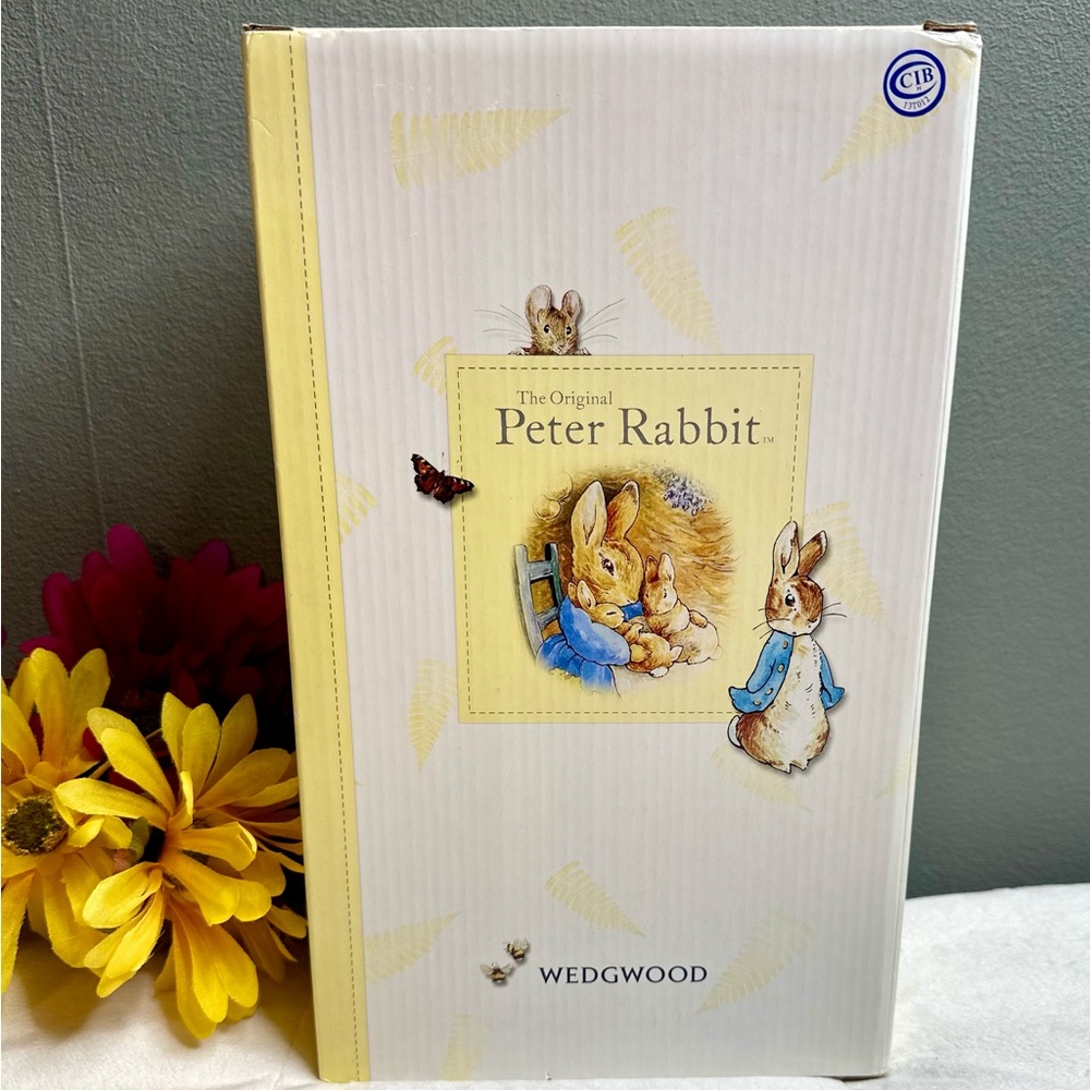 2006 Wedgwood Original PETER RABBIT Porcelain 3pc Dish Set By Beatrix Potter